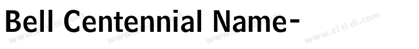 Bell Centennial Name字体转换